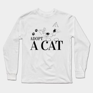 Cute Cat - Adopt A Cat Long Sleeve T-Shirt